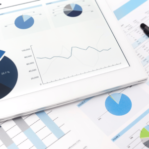 Graphics of investing in the market